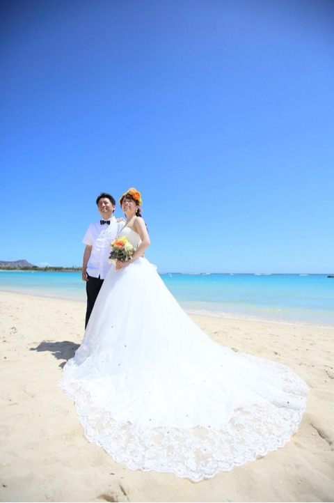 ビーチフォト,ハワイ婚,hawaii ハワイウェディング,ハワイ結婚式,リノハワイ